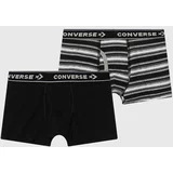 Converse Otroške boksarice 2-pack črna barva