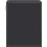 vidaXL Stenska nočna omarica črna 40x31x39,5 cm | Shoptok.si