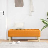  Klupa s jastukom Tamno žuta 113 x 57 x 39 cm tkanina | Eponuda.com