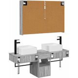  Set ormarića za kupaonicu 4 pcs Siva Sonoma | Shoptok.si