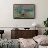  Slika - Claude Monet – Impression Sunrise 120x80 U crnom drvenom okviru | shoptok.hr
