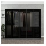 Hanah home kale - 6091 anthraciteblack wardrobe | Eponuda.com