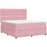  Boxspring krevet s madracem Ružičasta 140 x 190 cm Baršun | shoptok.hr