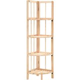 vidaXL Kotna polica iz cedrovine 27x27x110 cm Cene