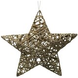  ukrasi za božićno drvce zvijezda (zlatne boje, žica, kutno, d x š: 15 x 15 cm) | shoptok.hr
