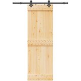  Klizna vrata NARVIK Prirodna i crna 70 x 210 cm (152 5 cm) | shoptok.hr