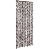 Furnova Zavesa proti mrčesu rjava in bela 100x200 cm šenilja, (21918129) | Shoptok.si