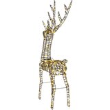 vidaXL 3D irvas Topla bijela 128 cm Ratan | shoptok.hr
