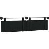 Držeće uzglavlje Zidne Jednobojno Crna 210 x 55 x 5 cm tkanina - Crna 200 cm bez LED svjetla | shoptok.hr