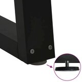 vidaXL Noge jedilne mize V-oblike 2 kosa črne 40x(30-31,3) cm jeklo | Shoptok.si