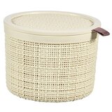 Curver Zaboj za shranjevanje Jute (Ø x V: 17,1 x 12,6 cm, Krem) | Shoptok.si