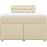  Krevet box spring s madracem krem 120 x 190 cm od tkanine | shoptok.hr