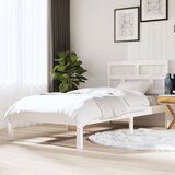 Maison Chic Posteljni okvir - Enojna postelja - Postelja za odrasle bel 90x190 cm trden les-J6231, (21762911) | Shoptok.si