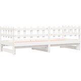  Dnevni ležaj na izvlačenje bijeli 2x(90x190)cm masivna borovina | shoptok.hr