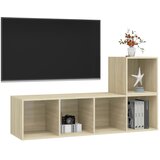  2-dijelni set TV ormarića boja hrasta sonome konstruirano drvo | shoptok.hr