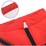 vidaXL Vodootporni reflektirajući kaput s pojasom za pse crveni 5XL | shoptok.hr