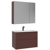 Hanah home Kupatilski ormarić sa umivaonikom i ogledalom (2 komada) Messina 85 v2 418 | Eponuda.com