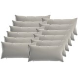  Presvlaka za jastuk 12 pcs HEERLEN Siva 40 x 80 cm Poliester | shoptok.hr