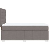  Krevet s oprugama i madracem smeđesivi 100 x 200 cm od tkanine | shoptok.hr