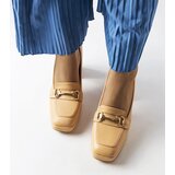 Gemre Beige pumps on a geometric heel Blaiss | ePonuda.com