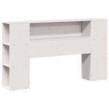 vidaXL Knjižna postelja brez vzmetnice bela 140x190 cm trden les | Shoptok.si