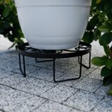 Kondela Podstavek za cvetlične lonce, kovina/črna, DEMBEL | Shoptok.si