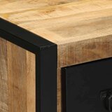 vidaXL Nočne omarice 2 kosa 40x35x40 cm Masivni neobdelan les Mango | Shoptok.si
