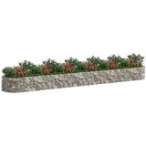 vidaXL Visoka greda gabion pocinkano železo 600x100x50 cm | Shoptok.si