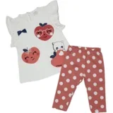 Komplet za bebe, Majica i helanke, Roze-beli