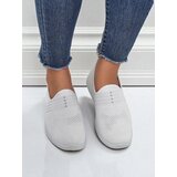 Resti Women's White Fabric Slip-Ons Callisto - Lightweight Shoes for Spring and Summer | Shoptok.si