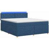  Boxspring krevet s madracem Plava 160 x 200 cm Tkanina | shoptok.hr