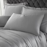 Catherine Lansfield Siva satenska posteljina za bračni krevet/za produženi krevet 230x220 cm Silky Soft – | shoptok.hr