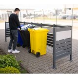 WESTMANN spremište za 5 kanti za smeće Planum | 5x240L | Antracit | 410x90x120 cm - BRANDED IN GERMANY | shoptok.hr
