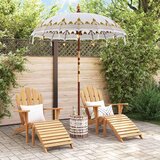 vidaXL balineški parasol krema 180-190 cm pamuk, solidno drvo | shoptok.hr