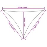  Sjenilo za sunce plavo 7x5x5 m 100% poliester oxford | shoptok.hr