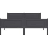  Okvir za krevet od masivne borovine sivi 140 x 200 cm | Eponuda.com