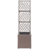  Sadilica s rešetkom i 1 posudom 30x30x107 cm poliratan smeđa | shoptok.hr