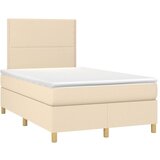 vidaXL Krevet box spring s madracem krem 120 x 190 cm od tkanine Cijene