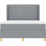 Krevet s opruga kutije Svijetlo siva 200 x 140 cm tkanina | shoptok.hr