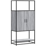  Visoka ploča siva Sonoma 68x35x139 cm Konstruirano drvo i metal | shoptok.hr