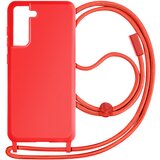 AVIZAR Vrvno ohišje za Samsung Galaxy S21 FE Serija Soft-Touch Corda, Rdeča, (5000013186) | Shoptok.si