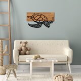 Wallity Zidna dekoracija Caretta Caretta - 314, 58x3x32 cm, Smeđa | Eponuda.ba