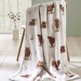 Catherine Lansfield Smeđa/bež deka od mikropliša 130x170 cm Angus Highland Cow – | shoptok.hr