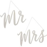 Ginger Ray® drvena dekoracija za stolicu mr & mrs Cijene