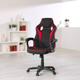 XORA GAMING STOL kovina, umetna masa, tekstil rdeča, črna | Shoptok.si