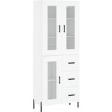 Maison Chic Visoka omara - Komoda - Predalnik bela 69,5x34x180 cm inženirski les, (21719453) | Shoptok.si