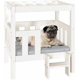  Krevet za pse bijeli 65,5x50,5x70 cm od masivne borovine | shoptok.hr