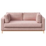 Ame Yens Svijetlo ružičasta baršunasti sofa 192 cm Celerio – Cijene
