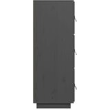  Visoka komoda siva 34 x 40 x 108,5 cm od masivne borovine | Eponuda.ba