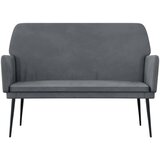  Klupa tamnosiva 108 x 79 x 79 cm baršunasta | shoptok.hr